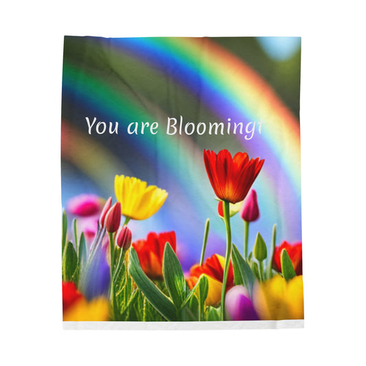 YOU ARE BLOOMING COMFORT BLANKET
