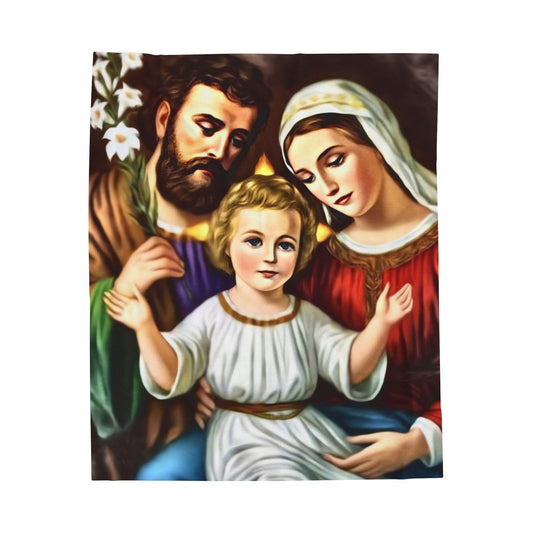 THE HOLY FAMILY-a PRAYER in a blanket