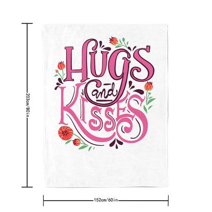 HUGS AND KISSES COMFORT FLEECE BLANKET