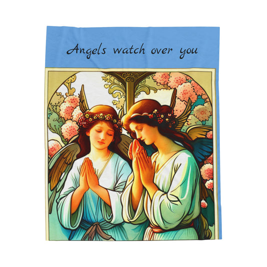 ANGELS KEEP WATCH OVER YOU COMFORT BLANKET -