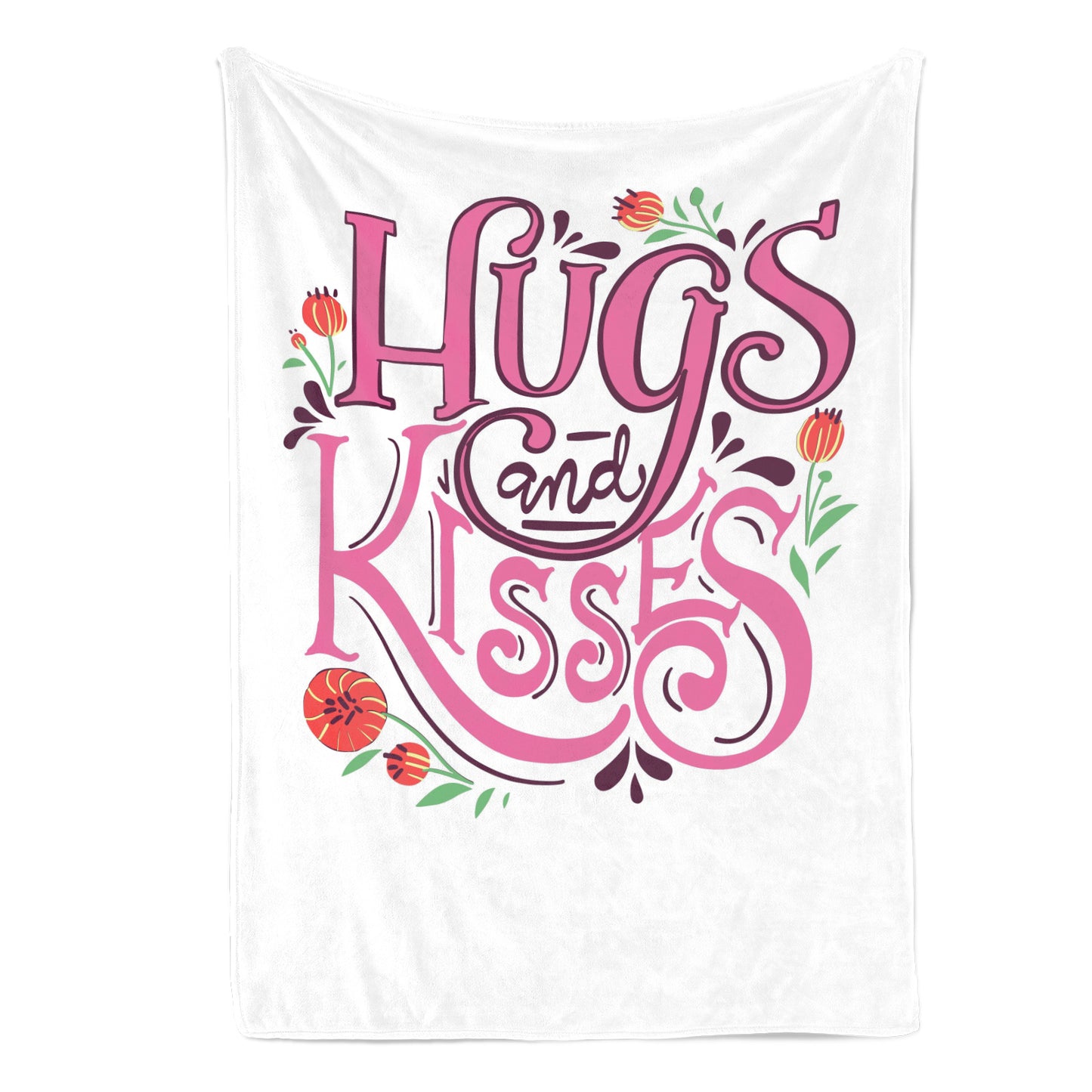 HUGS AND KISSES COMFORT FLEECE BLANKET